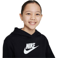 Nike sudadera niña G NSW CLUB FLC CRP HDY HBR vista detalle