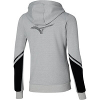 Mizuno CHAQUETA RUNNING MUJER Sweat Jacket (w) vista trasera