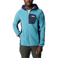 Columbia forro polar hombre M Outdoor Tracks Hooded Full Zip vista frontal