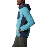 Columbia forro polar hombre M Outdoor Tracks Hooded Full Zip vista detalle