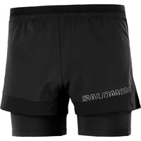 Salomon pantalón running hombre CROSS 2IN1 vista frontal