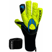 Ho Soccer guantes portero KONSTRIKTOR PRO NEGATIVE HAZARD AZ vista frontal