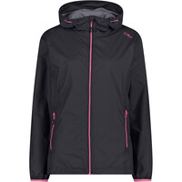 WOMAN JACKET RAIN FIX HOOD