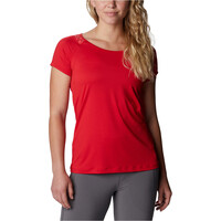 Columbia camiseta montaña manga corta mujer Peak To Point II SS Tee vista frontal