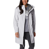 Columbia chaqueta impermeable mujer Weekend Adventure Long Shell vista frontal