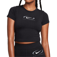 Nike camiseta manga corta mujer W NSW BBY TEE SWSH vista frontal