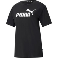 Puma camiseta manga corta mujer ESS Logo Boyfriend Tee vista frontal