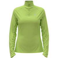 Odlo camiseta técnica manga larga mujer Mid layer ESSENTIAL 1/2 ZIP vista frontal