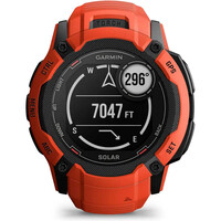 Garmin pulsómetros con gps Instinct 2X, Solar Flame Red 06