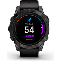 Garmin pulsómetros con gps EPIX PRO, 47, Saph, CrbnGryDLC Ti, Black 04