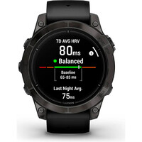 Garmin pulsómetros con gps EPIX PRO, 47, Saph, CrbnGryDLC Ti, Black 06