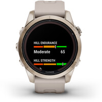 Garmin pulsómetros con gps fenix 7S Pro Saph Solar, Cream Gold SS w 09