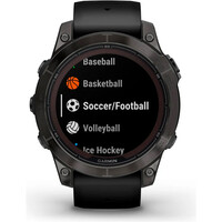 Garmin pulsómetros con gps fenix 7 Pro Saph Solar, Crbn Gry DLC Ti 08