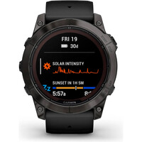 Garmin pulsómetros con gps fenix 7X Pro Saph Solar Carbon Gray Ti w 04