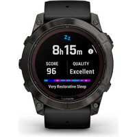 Garmin pulsómetros con gps fenix 7X Pro Saph Solar Carbon Gray Ti w 09