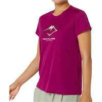 Asics camiseta entrenamiento manga corta mujer FUJITRAIL LOGO SS TOP vista detalle