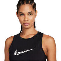 Nike camiseta entrenamiento manga corta mujer W NK ONE SWSH HBR TANK vista detalle