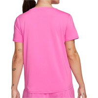 Nike camisetas fitness mujer W NK ONE CLASSIC DF SS TOP vista trasera