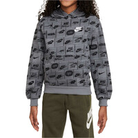 Nike sudadera niño K NSW CLUB FT HDY AOP vista frontal