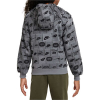 Nike sudadera niño K NSW CLUB FT HDY AOP vista trasera