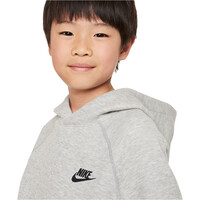 Nike sudadera niño B NSW TECH FLC PO HOODIE vista detalle