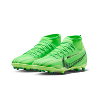 Nike botas de futbol niño cesped artificial MERCURIAL SUPERFLY 9 CLUB JR MDS FG/MG VE lateral interior