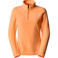 The North Face forro polar mujer W 100 GLACIER 1/4 ZIP - EU vista frontal