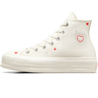 Converse zapatilla moda mujer Chuck Taylor All Star Lift vista trasera