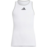 adidas camiseta tenis manga corta niño G CLUB TANK vista frontal