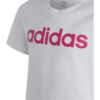 adidas camiseta manga corta niña G LIN T vista detalle