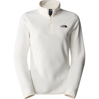 The North Face forro polar mujer W 100 GLACIER 1/4 ZIP - EU vista frontal