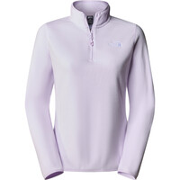 The North Face forro polar mujer W 100 GLACIER 1/4 ZIP - EU vista frontal