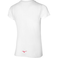 Mizuno camiseta entrenamiento manga corta mujer RB Logo Tee (w) vista trasera