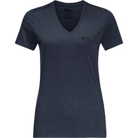 Jack Wolfskin camiseta montaña manga corta mujer CROSSTRAIL T WOMEN vista detalle