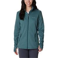 Columbia forro polar mujer W Park View Grid Fleece Full Zip vista frontal