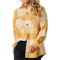 Rip Curl camisa manga larga mujer LA ISLA FLANNEL SHIRT vista frontal