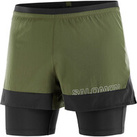 Salomon pantalón running hombre CROSS 2IN1 SHORTS M 05