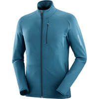 Salomon forro polar hombre ESSENTIAL LTWARM FZ M vista detalle