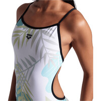 Arena bañador natación mujer BAADOR ARENA LIGHT FLORAL SWIMSUIT LACE BACK vista detalle