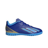 adidas botas de futbol niño multitaco y terreno duro X CRAZYFAST CLUB TF J MESSI lateral exterior