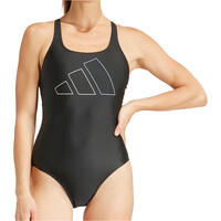 adidas bañador natación mujer BIG BARS SUIT vista frontal