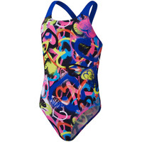 Speedo bañador natación niña Girls Digital Allover Powerback vista frontal