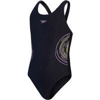 Speedo bañador natación niña Girls Placmement Muscleback vista frontal