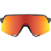 100% gafas ciclismo S3 - Matte Gunmetal - Red Lens 01