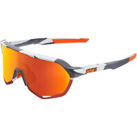 100% gafas ciclismo S2 - Grey Camo - Red Lens vista frontal