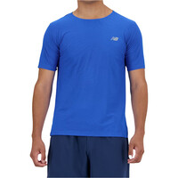 New Balance camiseta técnica manga corta hombre NB Athletics Jacquard T-Shirt vista frontal