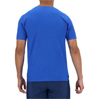 New Balance camiseta técnica manga corta hombre NB Athletics Jacquard T-Shirt vista trasera