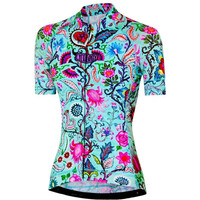 Cycology maillot manga corta mujer Secret Garden Women's Cycling  Jersey vista frontal