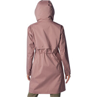 Columbia chaqueta impermeable mujer Weekend Adventure Long Shell vista trasera