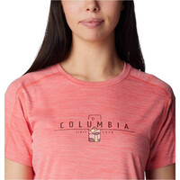 Columbia camiseta montaña manga corta mujer W Zero Rules Graphic Crew vista detalle